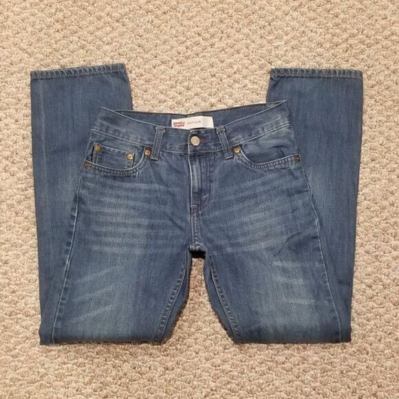 LEVI'S Boys' 511 Slim Stonewashed Jeans 14 Reg - Picture 1 of 7